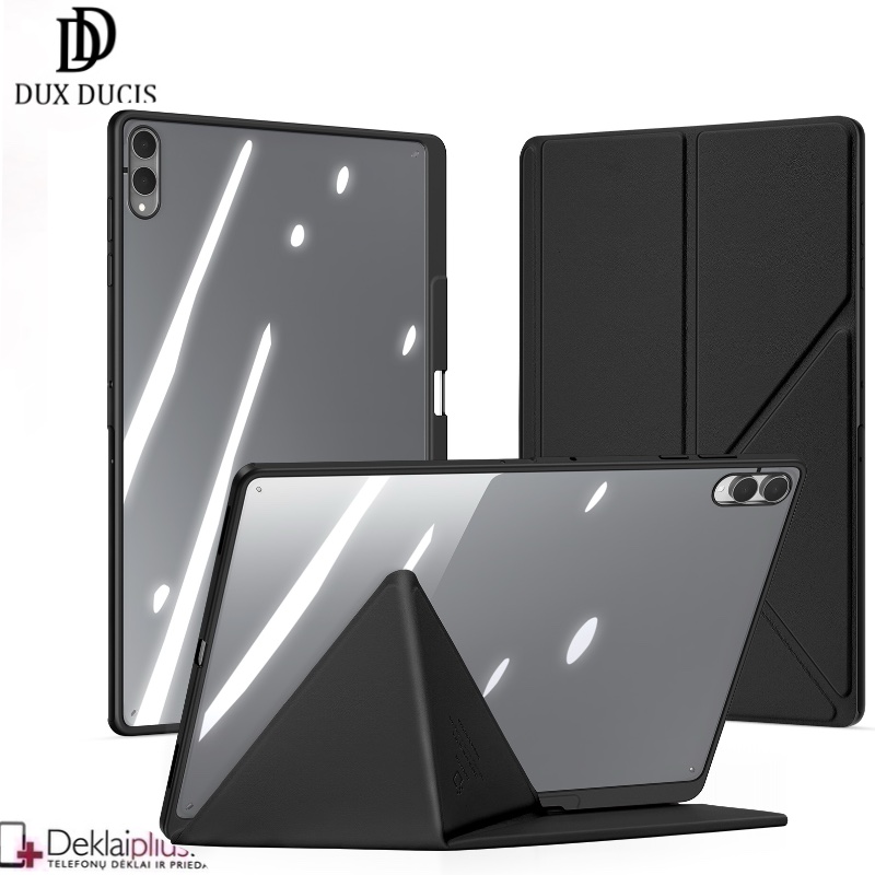 Dux Ducis Magi dėklas turintis 6 padėčių stovą - juodas (Samsung Galaxy Tab S11 Ultra 14.6 (X930/X936/X920) Dux Ducis Magi dėklas turintis 6 padėčių stovą - juodas (Samsung Galaxy Tab S11 Ultra 14.6 (X930/X936/X920)